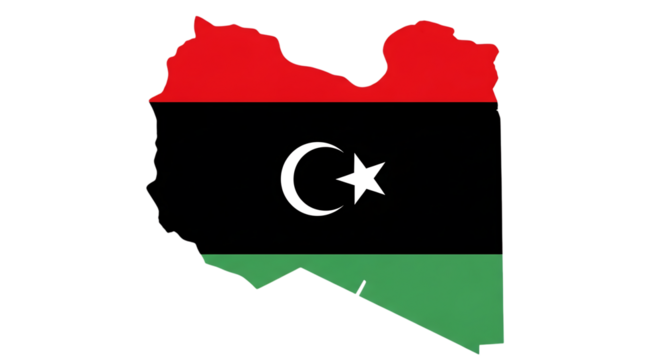 map of tunisia with flag