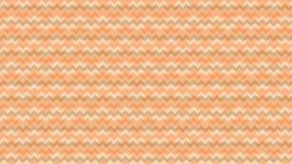 seamless repeating geometric chevron zigzag pattern with Halloween festival inspired color palette, mix of colorful vibrant orange and warm soft brown on light orange solid color background.
