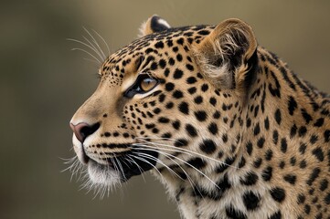 Close-up of the head of a Panthera pardus saxicolor feline