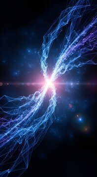 Abstract Technology Netbusiness environment: Digital Connection, Data Flow, Innovation