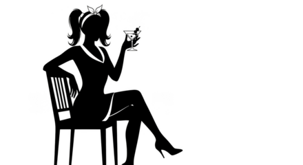 Sipping a cocktail in the dark