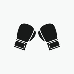 Boxing Glove, Mma Cage Boxing Glove, Fighting icon vector