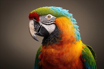 Fototapeta premium Colorful bird design, creative animal illustration for decor, apparel, and marketing