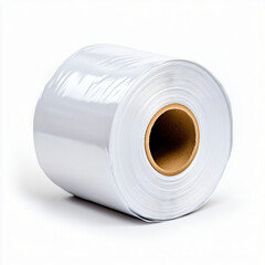 Unrolling the future high-quality transparent film roll workshop setting product showcase clean environment close-up view material innovation