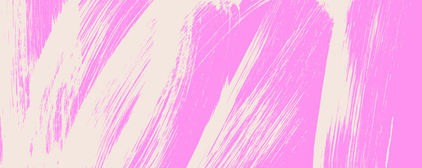 Girly pink aesthetic background with punk effect. Hand drawn spiral grainy bold brush strokes. Pink punk rough texture. Grit backdrop overlay. Retro vector texture for posters and banners.