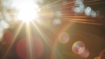 Texture of Light Leaks Featuring Numerous Variations and Lens Flare Effects