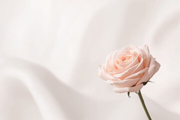 Soft pastel pink and white crystal abstract backdrop with subtle gradients and smooth lines. Elegant and minimal design template.