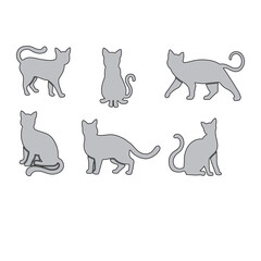 cat and dogs logos 3d