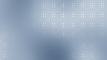 Minimal halftone dotted pattern background with soft gray blue gradient blur. Minimal abstract halftone animation for presentation, tech, and branding. Seamless Loop - Powered by Adobe