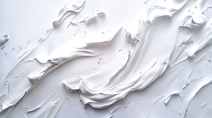 This white room with cracked walls reflects a unique blend of simplicity and imperfection. Painted all white, the room creates a clean, bright, and open atmosphere.