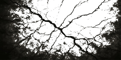 Old, cracked grunge wall texture with a dry concrete surface pattern