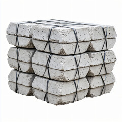 Construction materials delivery warehouse concrete blocks industrial environment ground level efficient supply chain management