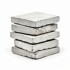 Construction materials industrial setting concrete blocks minimalist design close-up view building essentials for modern architecture