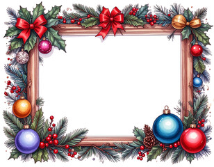 クリスマスの飾りフレーム