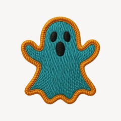 Obraz premium Cute embroidered ghost patch