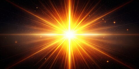 Naklejka premium Bright Solar Flare Illumination, bright spot, starlight shine, bright spot
