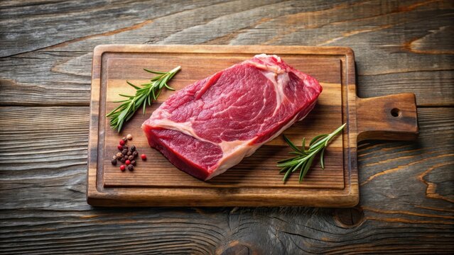 Raw steak on a wooden cutting board, steak, texture,  steak, texture, culinary art, raw food, butcher, food preparation