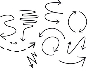 Unique Arrow Doodle Elements for Creators