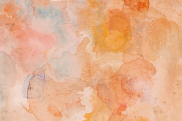 Naklejka premium Children's watercolor artwork featuring multiple shades