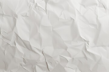 Obraz premium Blank crumpled sheet design template, empty folded paper mockup.