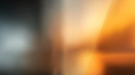 Soft blurred gradient background blending dark gray and warm orange light, abstract pumpkin tone reflection, clean elegant layout with wide copy space.