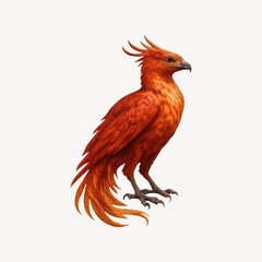 Fototapeta premium Mythical fiery bird illustration