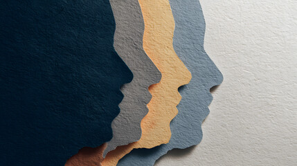 Papercut Negative-Space Crowd