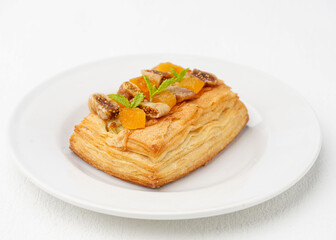 Gourmet Danish Pastry with Dried Figs and Apricots