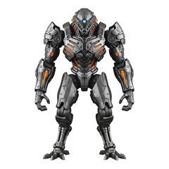 Futuristic robot warrior action figure