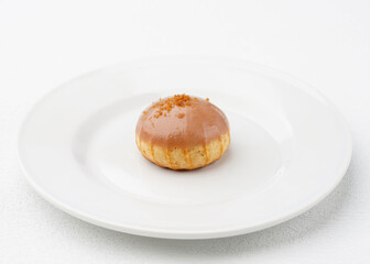 Biscoff Cream Puff showing the Cookie Butter Filling