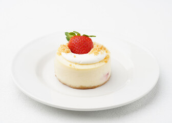 Gourmet Mini Strawberry Cheesecake with Fresh Berry Topping
