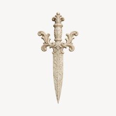 Ornate dagger with intricate carvings.