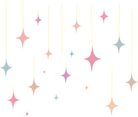 Pastel Stars Hanging