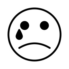 Sad emoji icon