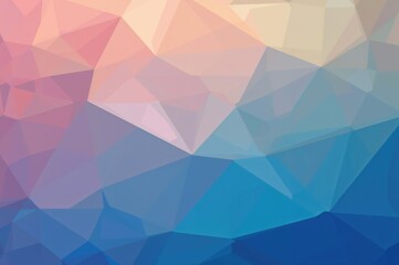 Fototapeta premium Polygonal abstract wallpaper featuring a low poly blue triangular design