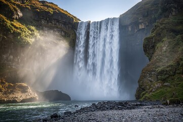 Cascade in a pristine environment