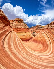 Stunning desert sandstone curves