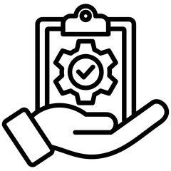 Accountability line icon