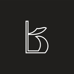 letter t stripes ribbon outline logo vector