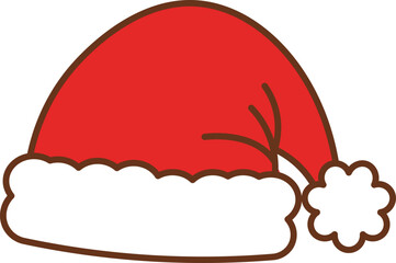 Santa Red Hat vector illustration