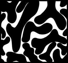 Trendy seamless pattern with smooth fluid spots.