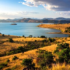 Panoramic African landscape