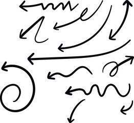 Hand Drawn Vector Arrows