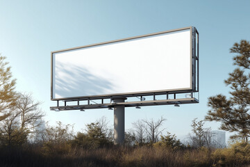 Realistic Billboard Mockup Template for Outdoor Advertising