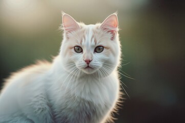 Feline with triple tufts striking a pose