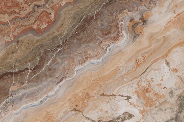 Obraz premium High-resolution exotic agate honed surface featuring premium marble textures, rustic quartzite limestone with Emperador breccia patterns, and polished terracotta quartz slices