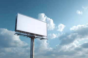 Realistic Billboard Mockup Template for Outdoor Advertising