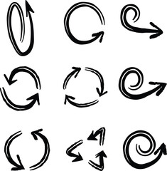 Sketchy Arrow Doodle Illustrations