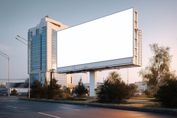 Realistic Billboard Mockup Template for Outdoor Advertising