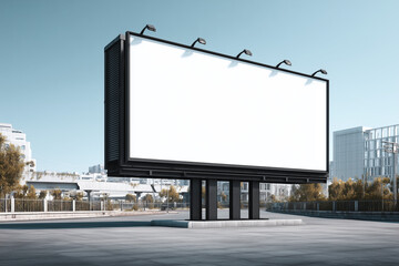 Realistic Billboard Mockup Template for Outdoor Advertising